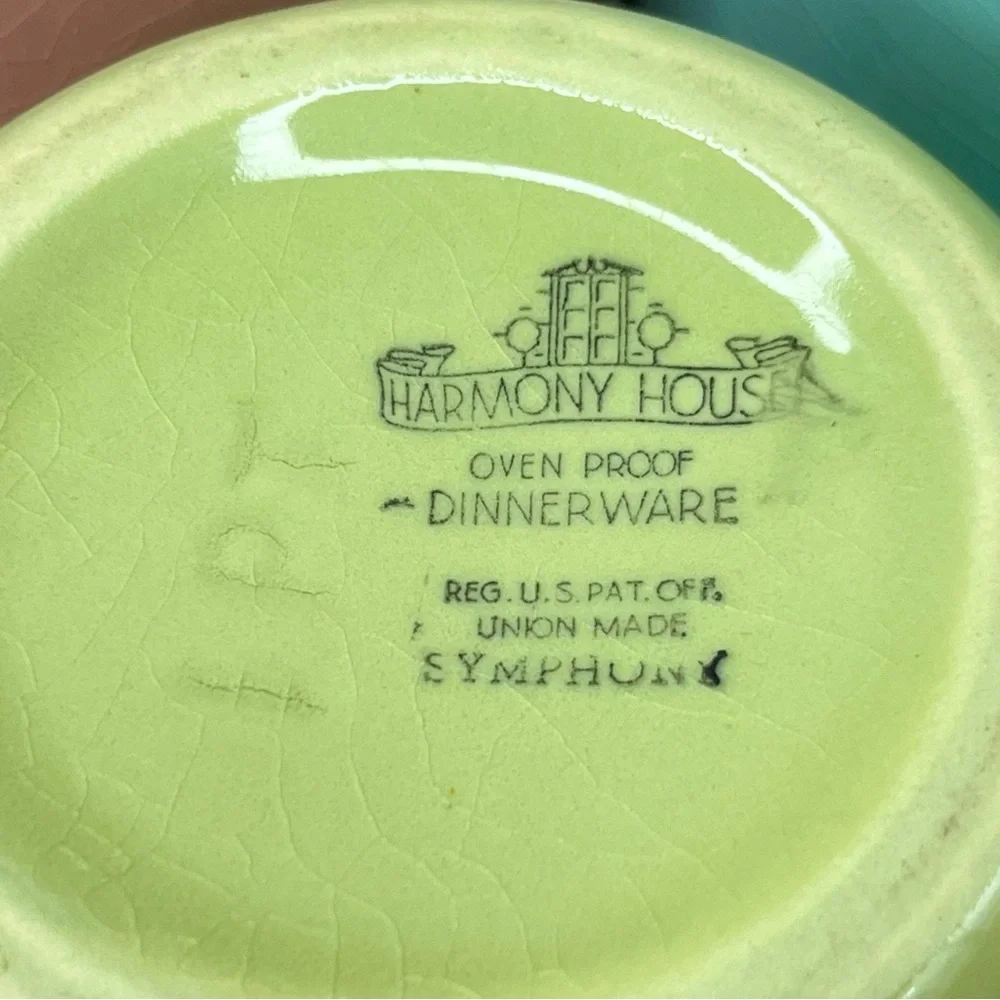 Vintage Harmony House Nesting Oven Proof Bowls w/Lids Green/Blue/Pink Collection - Picture 9 of 10